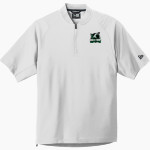Woods Charter Wolves New Era Men's Cage Short Sleeve 1/4-Zip Jacket Front Thumbnail