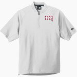 Groton Zebras <span class="pdp-name-mascot">Groton Zebras</span> New Era Men's Cage Short Sleeve 1/4-Zip Jacket Front Thumbnail