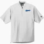 AMHERST HIGH SCHOOL FALCONS <span class="pdp-name-mascot">AMHERST FALCONS</span> New Era Men's Cage Short Sleeve 1/4-Zip Jacket Front Thumbnail