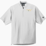 Madison-Plains Golden Eagles <span class="pdp-name-mascot">MADISON-PLAINS EAGLES</span> New Era Men's Cage Short Sleeve 1/4-Zip Jacket Front Thumbnail