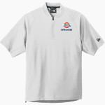 Oswego Panthers <span class="pdp-name-mascot">Oswego Panthers</span> New Era Men's Cage Short Sleeve 1/4-Zip Jacket Front Thumbnail