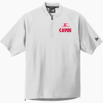 EMERSON HIGH SCHOOL CAVALIERS New Era Men's Cage Short Sleeve 1/4-Zip Jacket Front Thumbnail