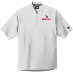 Simpson University Red Hawks <span class="pdp-name-mascot">Simpson Red Hawks</span> New Era Men's Cage Short Sleeve 1/4-Zip Jacket Front Thumbnail