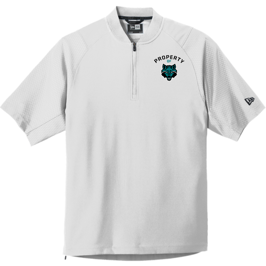 WEST PORT HIGH SCHOOL WOLF PACK <span class="pdp-name-mascot">WEST PORT WOLF PACK</span> New Era Men's Cage Short Sleeve 1/4-Zip Jacket