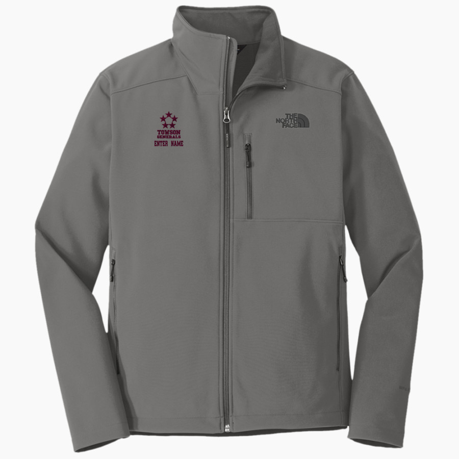 TOWSON HIGH SCHOOL GENERALS <span class="pdp-name-mascot">TOWSON GENERALS</span> The North Face Men's Apex Barrier Soft Shell Jacket