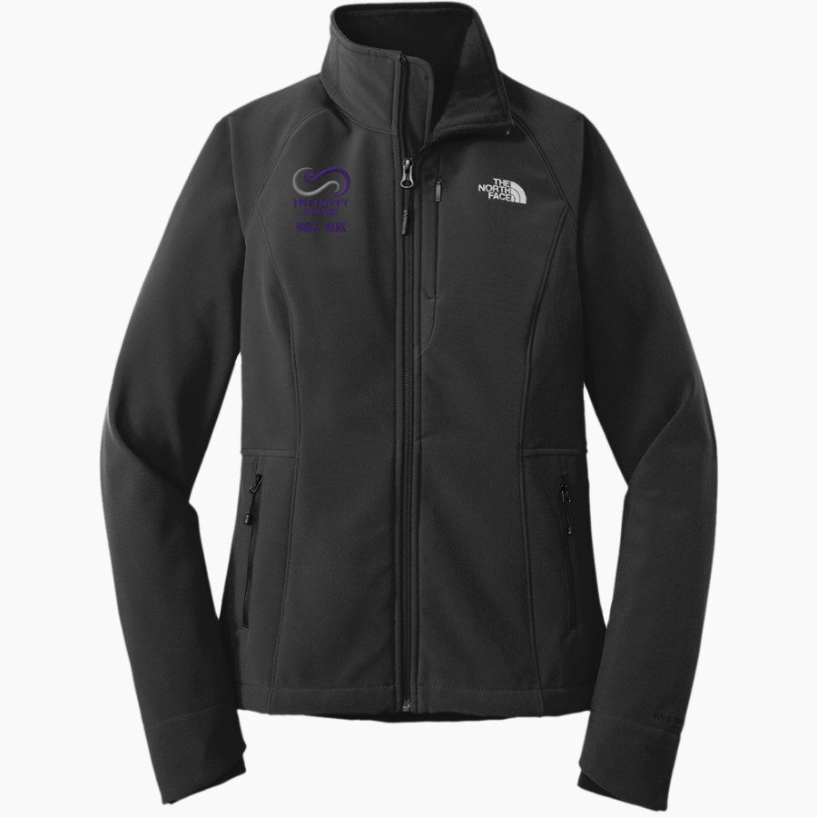 Shell Bank Brigade <span class="pdp-name-mascot">Shell Bank P771K@014 Labradors</span> The North Face Women's Apex Barrier Soft Shell Jacket