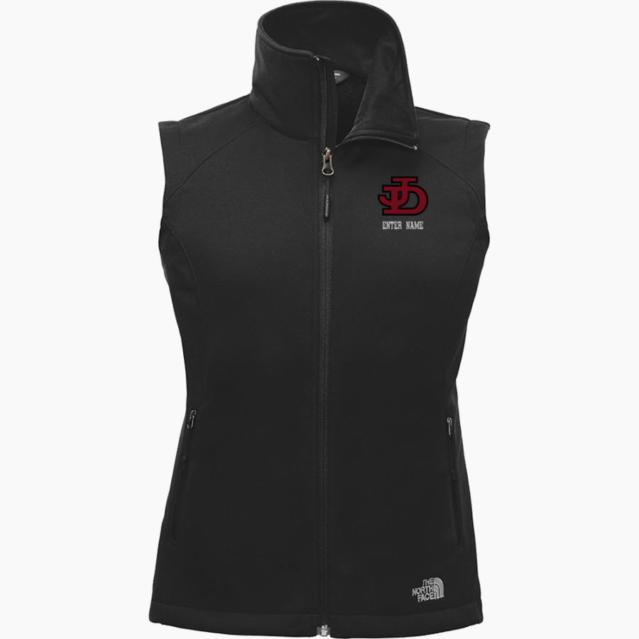 Jamesville DeWitt Red Rams The North Face Ladies' Ridgewall Soft Shell Vest