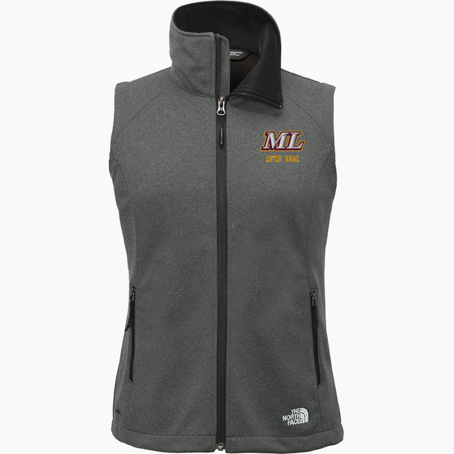 MOSES LAKE HIGH SCHOOL MAVERICKS <span class="pdp-name-mascot">MOSES LAKE MAVERICKS</span> The North Face Ladies' Ridgewall Soft Shell Vest