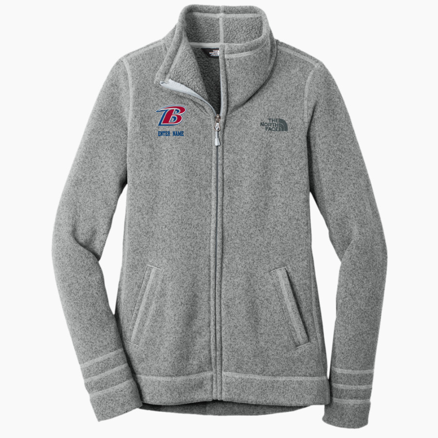 Bondurant Braves The North Face Women's Sweater Fleece Jacket