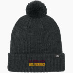 Au Gres-Sims HIGH SCHOOL WOLVERINES <span class="pdp-name-mascot">AU GRES - SIMS WOLVERINES</span> The North Face Pom Beanie Front Thumbnail