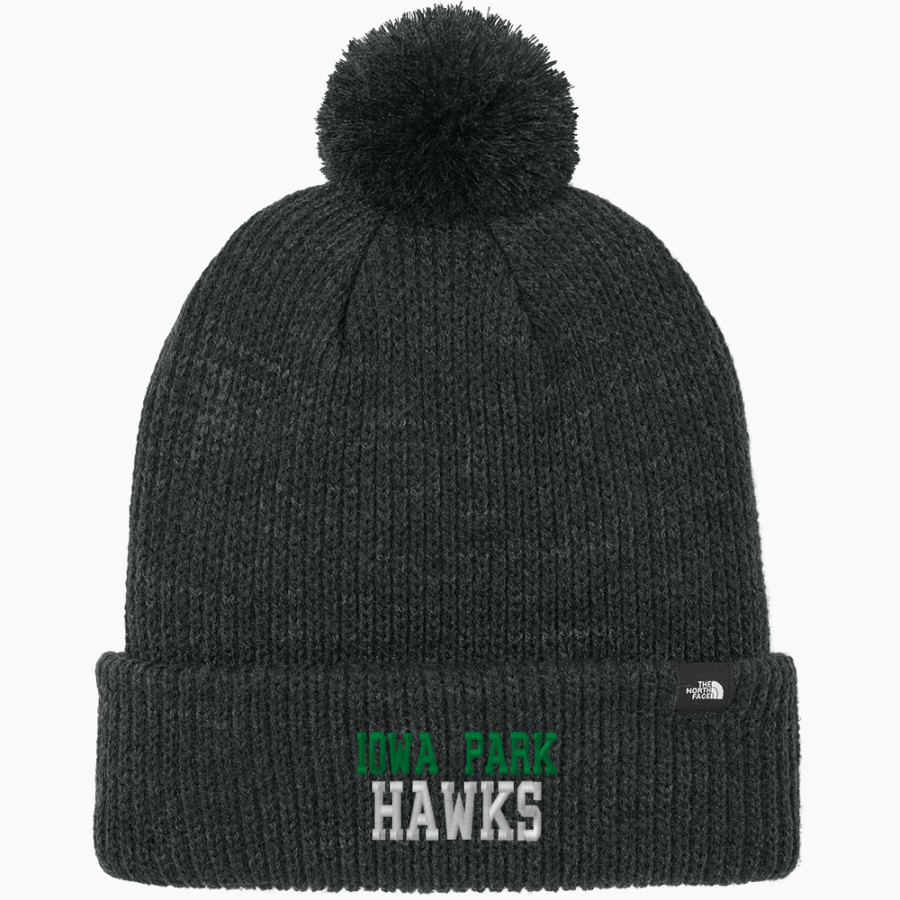 IOWA PARK HIGH SCHOOL HAWKS The North Face Pom Beanie