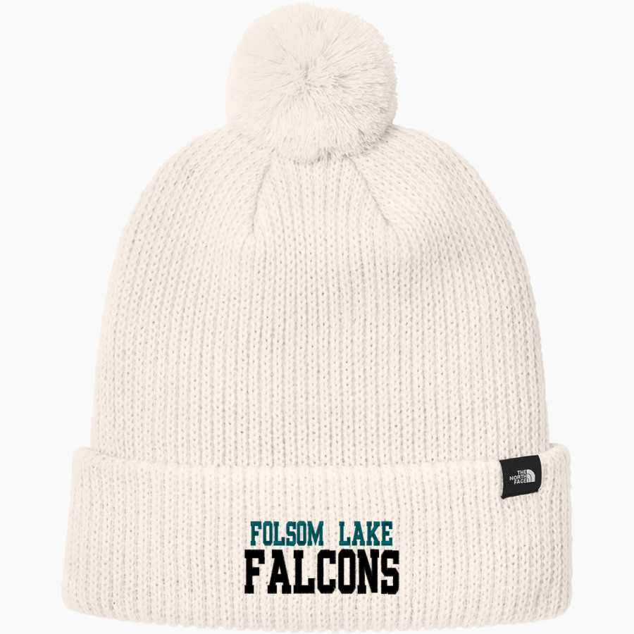 Folsom Lake Falcons The North Face Pom Beanie