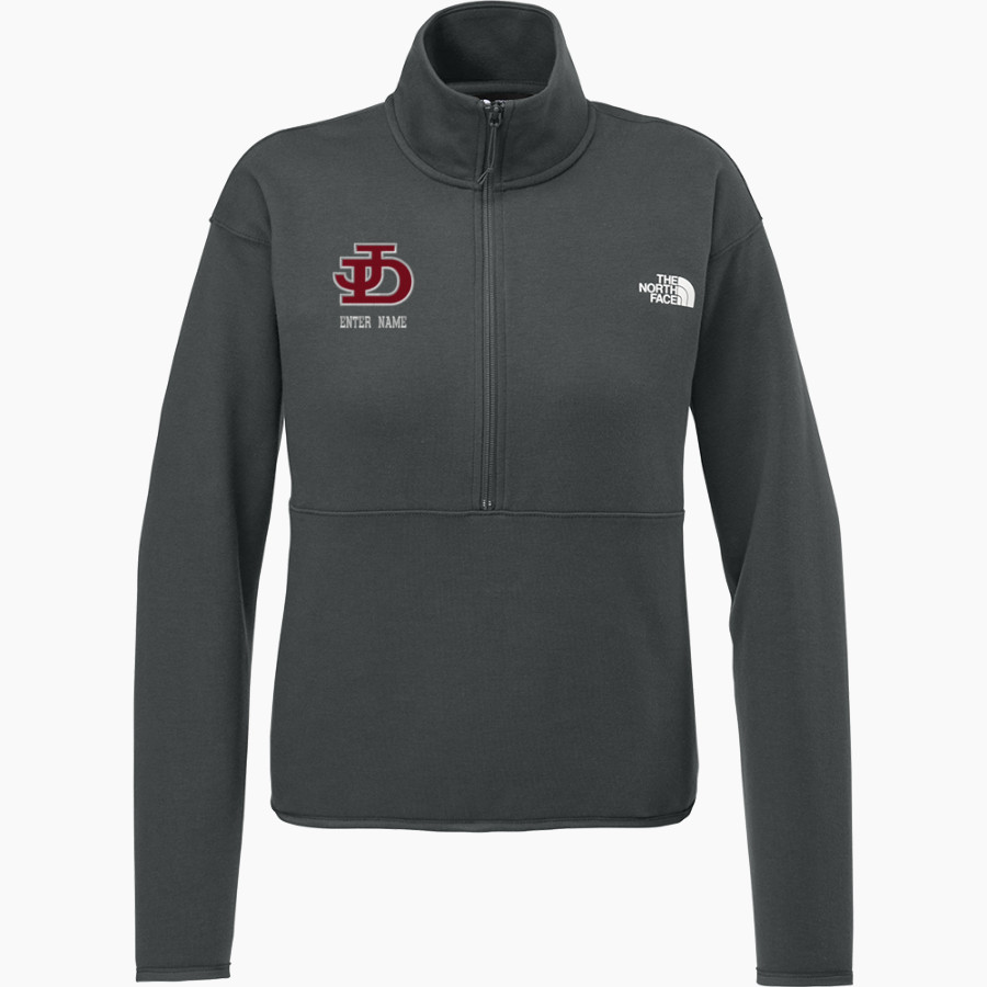 Jamesville DeWitt Red Rams The North Face Women's Double-Knit 1/2-Zip Fleece