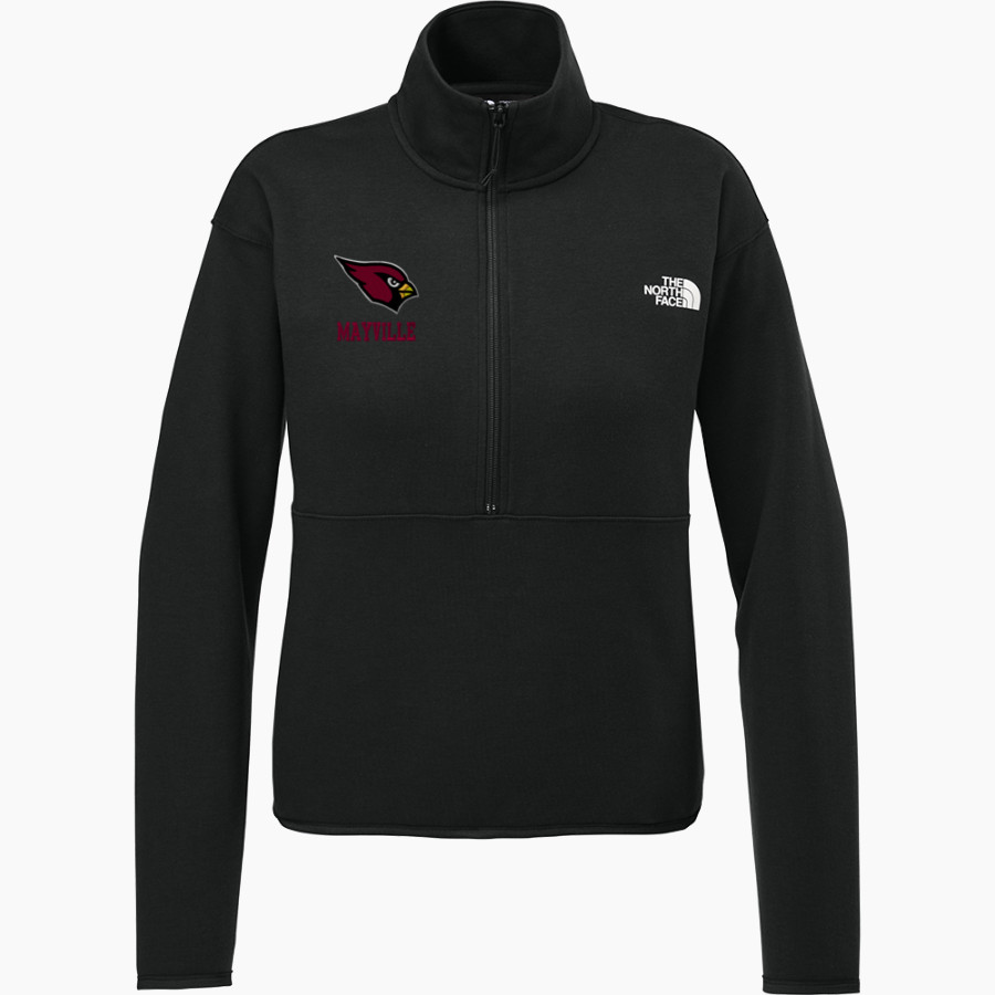 MAYVILLE HIGH SCHOOL CARDINALS <span class="pdp-name-mascot">MAYVILLE CARDINALS</span> The North Face Women's Double-Knit 1/2-Zip Fleece