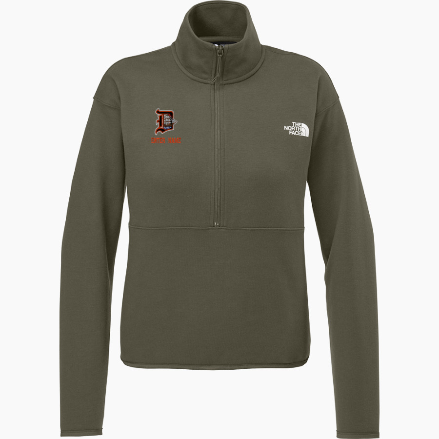 AC Davis Pirates The North Face Women's Double-Knit 1/2-Zip Fleece