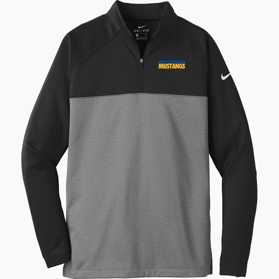Mothers Of Mount Markham Students Mustangs Nike Men's Therma-FIT 1/2-Zip Fleece Pullover