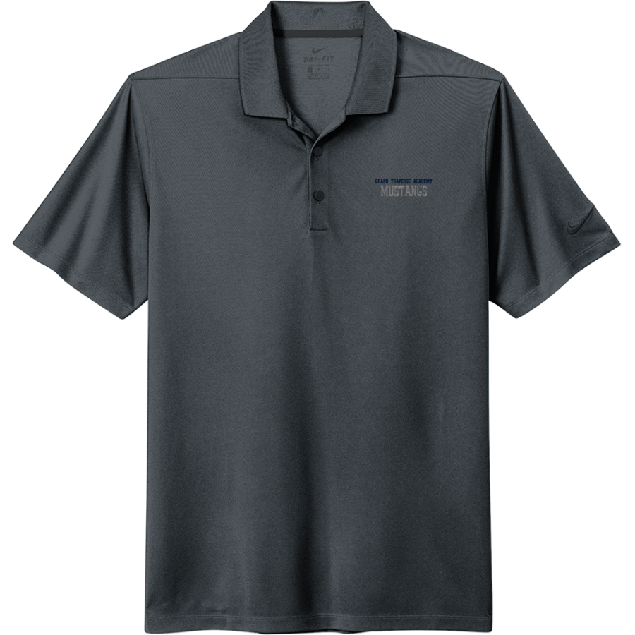 Grand Traverse Academy Mustangs <span class="pdp-name-mascot">Grand Traverse Academy Mustangs</span> Nike Men's Dri-FIT Micro Pique 2.0 Polo