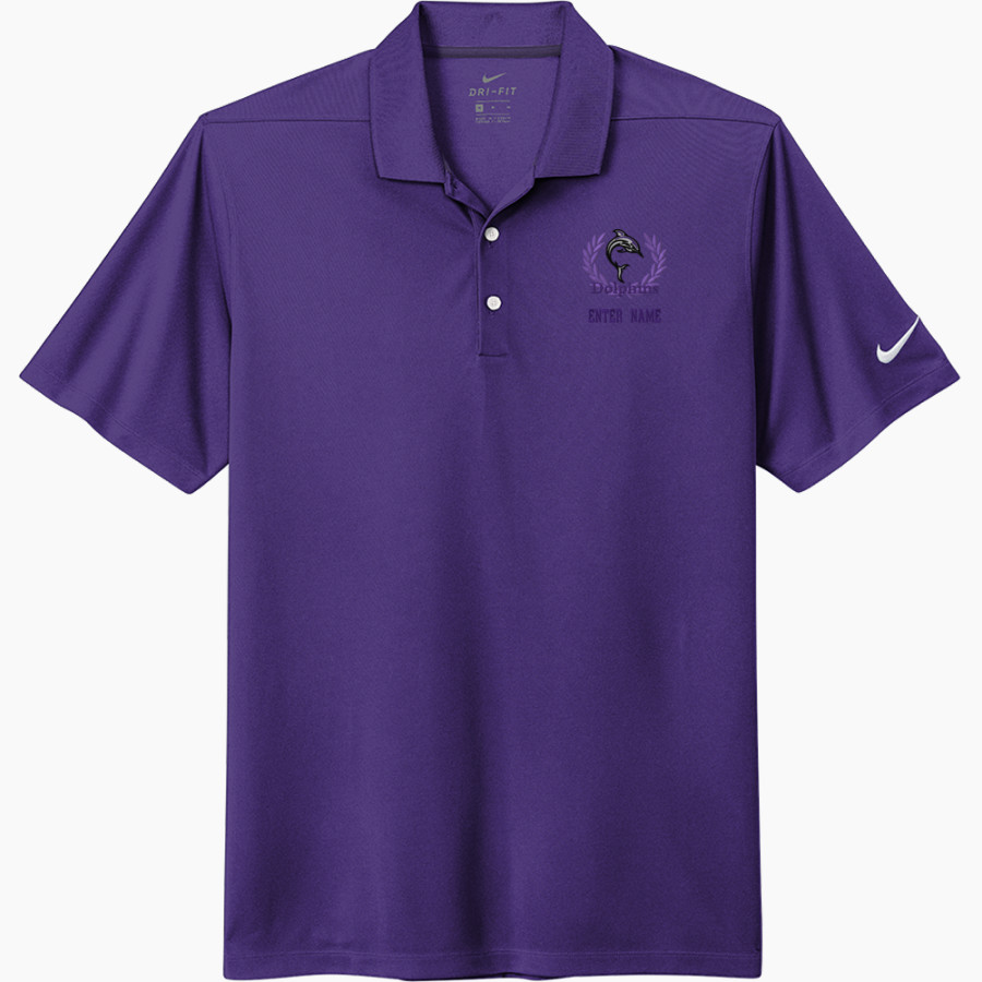 Bergman Dolphins Nike Men's Dri-FIT Micro Pique 2.0 Polo