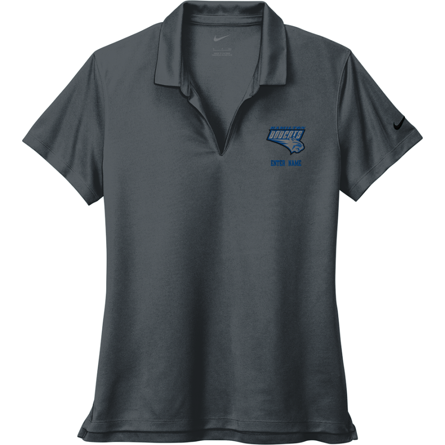 HAMILTON SCHOOL BOBCATS <span class="pdp-name-mascot">HAMILTON BOBCATS</span> Nike Women's Dri-FIT Micro Pique 2.0 Polo