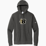 Boonville Pioneers <span class="pdp-name-mascot">Boonville Pioneers</span> Nike Men's Club Fleece Sleeve Swoosh Pullover Hoodie Front Thumbnail