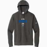 Zion Lutheran Raiders Nike Men's Club Fleece Sleeve Swoosh Pullover Hoodie Front Thumbnail