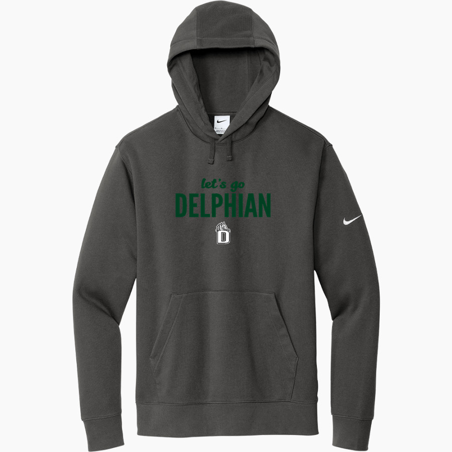 Delphian Dragons <span class="pdp-name-mascot">Delphian Dragons</span> Nike Men's Club Fleece Sleeve Swoosh Pullover Hoodie