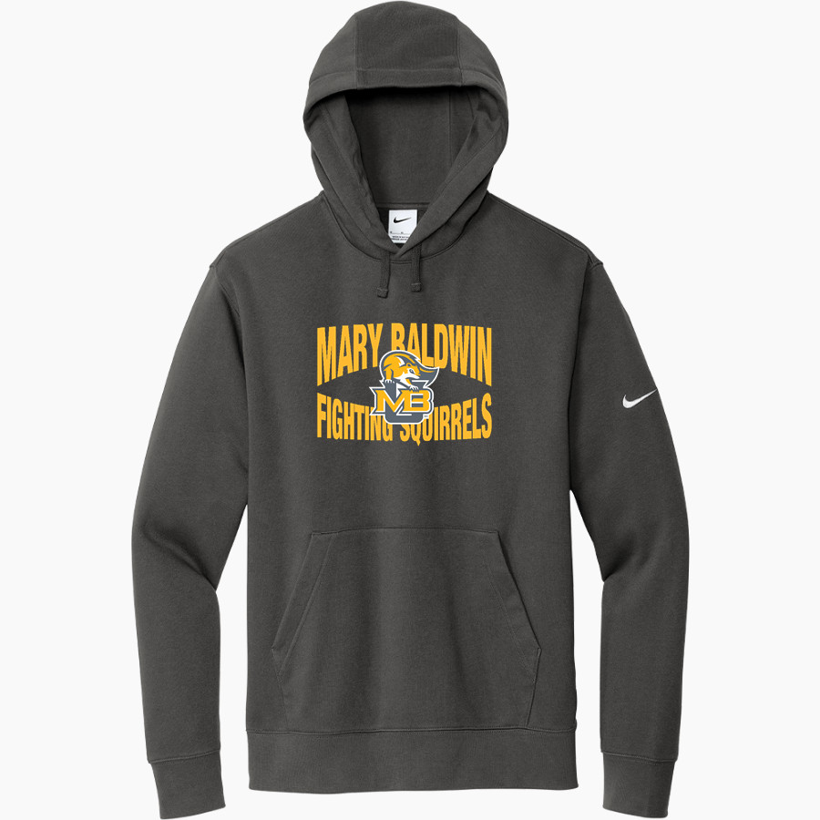 Mary Baldwin Fighting Squirrels <span class="pdp-name-mascot">Mary Baldwin Fighting Squirrels</span> Nike Men's Club Fleece Sleeve Swoosh Pullover Hoodie