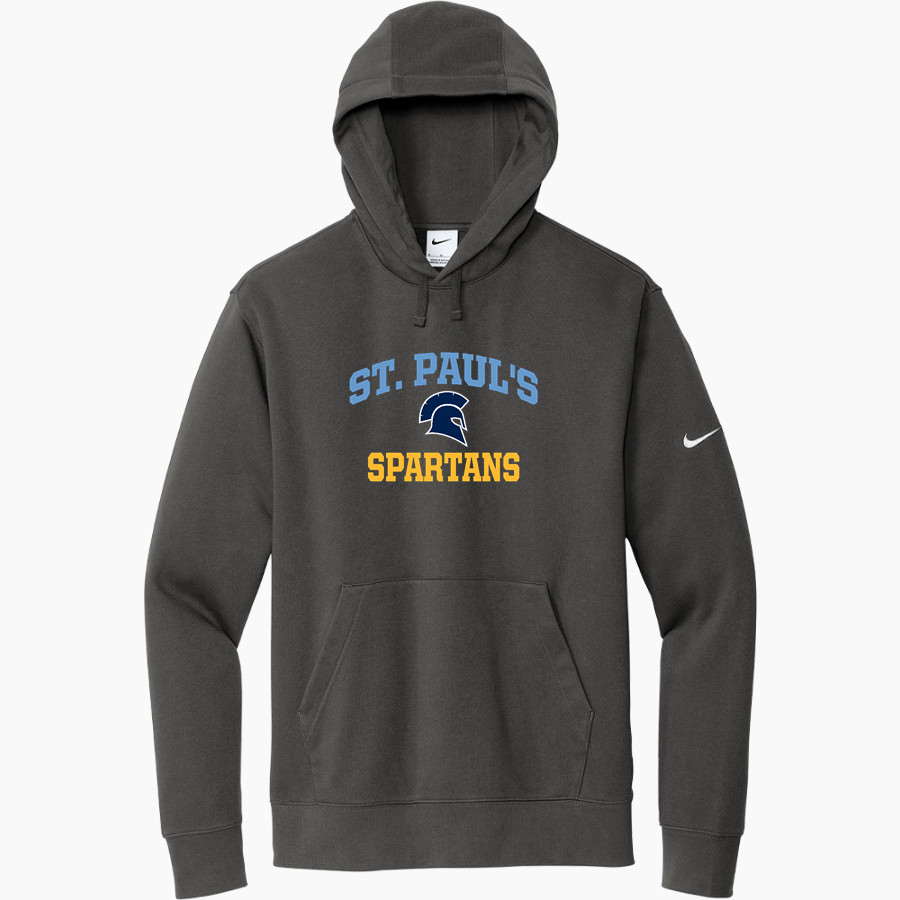 Spartans <span class="pdp-name-mascot">St. Pauls Episcopal Day School Spartans</span> Nike Men's Club Fleece Sleeve Swoosh Pullover Hoodie