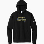 ROCKFORD CHRISTIAN HIGH SCHOOL ROYAL LIONS <span class="pdp-name-mascot">ROCKFORD CHRISTIAN ROYAL LIONS</span> Nike Men's Club Fleece Sleeve Swoosh Pullover Hoodie Front Thumbnail