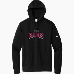 WILKINSON COUNTY CHRISTIAN ACADEMY RAMS <span class="pdp-name-mascot">WILKINSON CO RAMS</span> Nike Men's Club Fleece Sleeve Swoosh Pullover Hoodie Front Thumbnail
