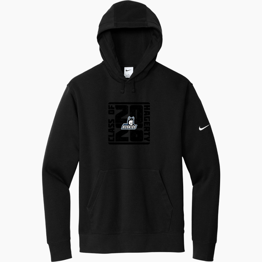 HAGERTY HIGH SCHOOL HUSKIES <span class="pdp-name-mascot">HAGERTY HUSKIES</span> Nike Men's Club Fleece Sleeve Swoosh Pullover Hoodie