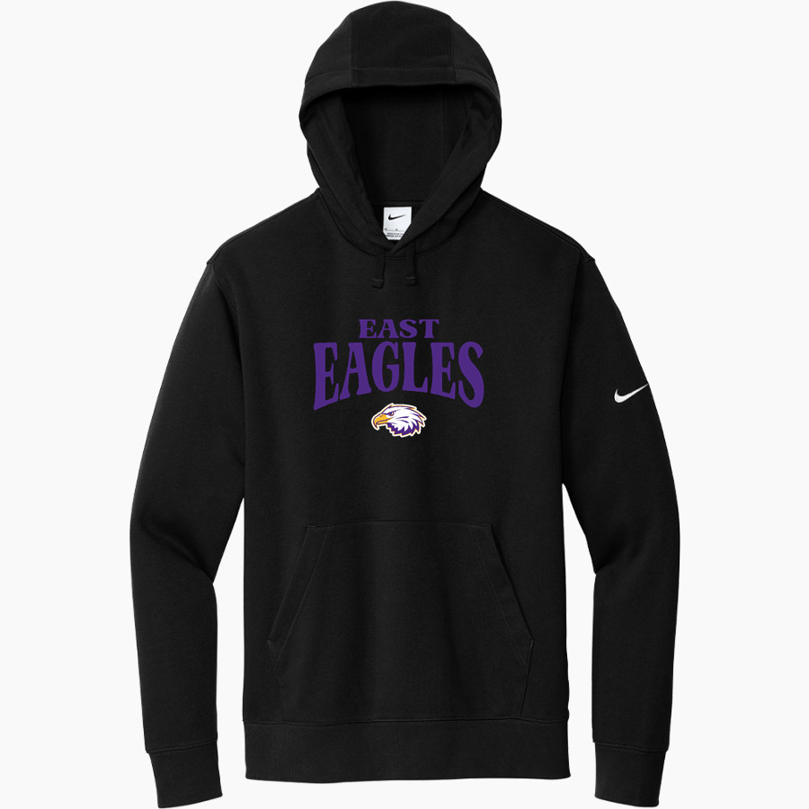 EAST HIGH SCHOOL EAGLES <span class="pdp-name-mascot">EAST EAGLES</span> Nike Men's Club Fleece Sleeve Swoosh Pullover Hoodie
