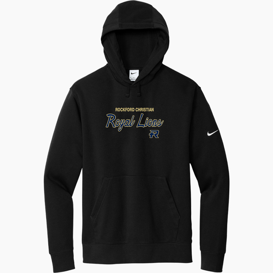 ROCKFORD CHRISTIAN HIGH SCHOOL ROYAL LIONS <span class="pdp-name-mascot">ROCKFORD CHRISTIAN ROYAL LIONS</span> Nike Men's Club Fleece Sleeve Swoosh Pullover Hoodie