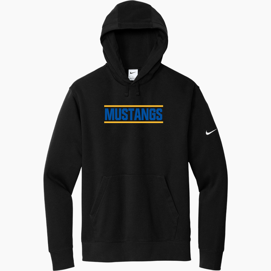CYPRESS RANCH HIGH SCHOOL MUSTANGS Nike Men's Club Fleece Sleeve Swoosh Pullover Hoodie