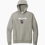 Belmont Abbey College The Official Store of the Crusaders Nike Men's Club Fleece Sleeve Swoosh Pullover Hoodie Front Thumbnail