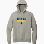 Grant County Braves The Official Online Store <span class="pdp-name-mascot">Grant County Braves</span> Nike Men's Club Fleece Sleeve Swoosh Pullover Hoodie Front Thumbnail