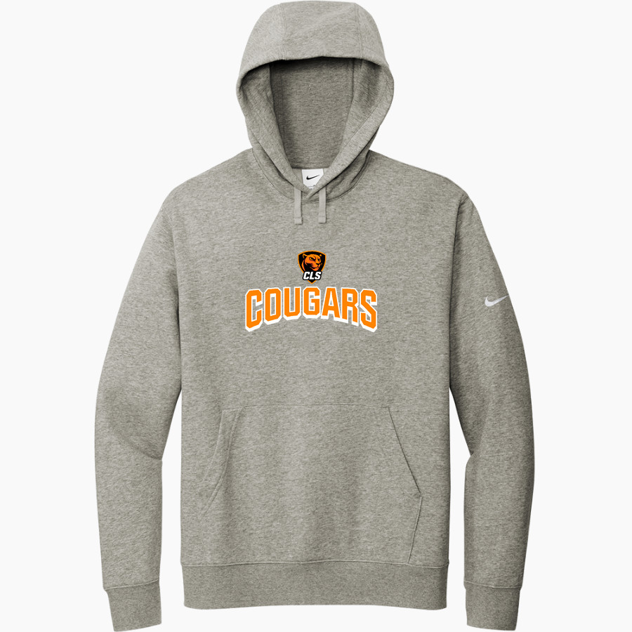 CHRIST LUTHERAN Cougars <span class="pdp-name-mascot">CHRIST LUTHERAN DAY SCHOOL Cougars</span> Nike Men's Club Fleece Sleeve Swoosh Pullover Hoodie