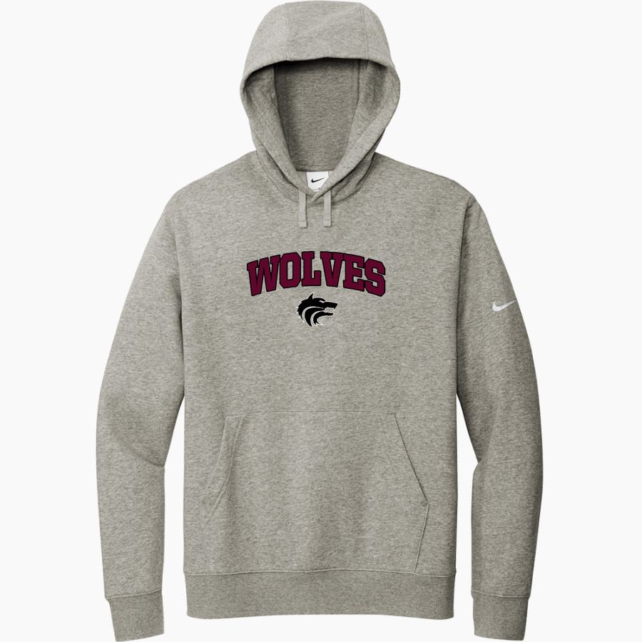 LINCOLN HIGH SCHOOL WOLVES <span class="pdp-name-mascot">LINCOLN WOLVES</span> Nike Men's Club Fleece Sleeve Swoosh Pullover Hoodie