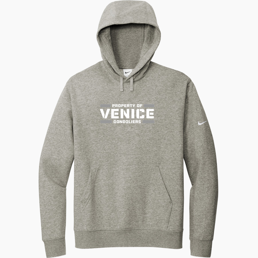 VENICE HIGH SCHOOL GONDOLIERS <span class="pdp-name-mascot">VENICE GONDOLIERS</span> Nike Men's Club Fleece Sleeve Swoosh Pullover Hoodie