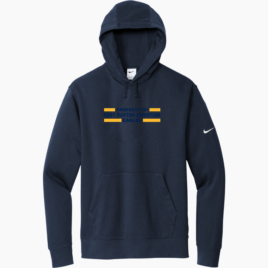 East Dayton Christian Eagles <span class="pdp-name-mascot">East Dayton Christian Eagles</span> Nike Men's Club Fleece Sleeve Swoosh Pullover Hoodie