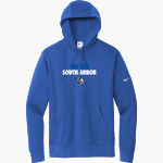 South Arbor Knights <span class="pdp-name-mascot">South Arbor Charter Academy Knights</span> Nike Men's Club Fleece Sleeve Swoosh Pullover Hoodie Front Thumbnail