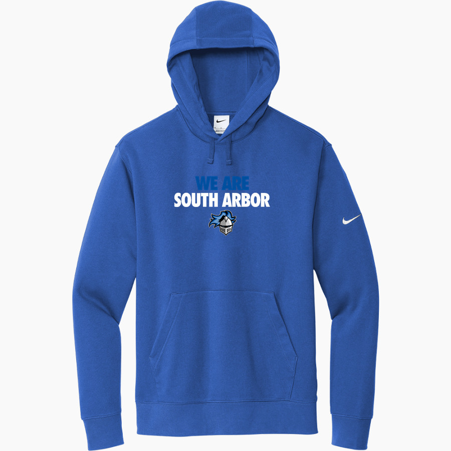 South Arbor Knights <span class="pdp-name-mascot">South Arbor Charter Academy Knights</span> Nike Men's Club Fleece Sleeve Swoosh Pullover Hoodie