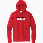 Hannah-Pamplico Raiders Raiders <span class="pdp-name-mascot">Hannah-Pamplico Raiders</span> Nike Men's Club Fleece Sleeve Swoosh Pullover Hoodie Front Thumbnail