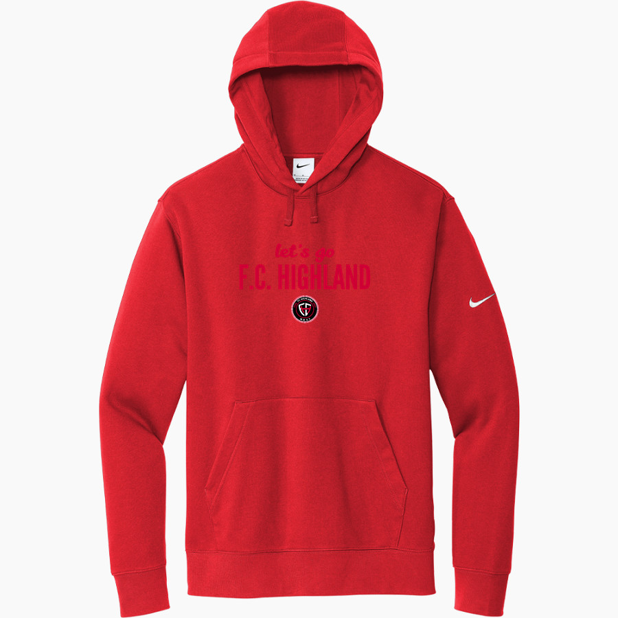 F.C. HIGHLAND F.C. HIGHLAND <span class="pdp-name-mascot">F.C. HIGHLAND</span> Nike Men's Club Fleece Sleeve Swoosh Pullover Hoodie