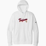 CHARLOTTE HIGH SCHOOL TROJANS Nike Men's Club Fleece Sleeve Swoosh Pullover Hoodie Front Thumbnail