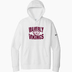 WAVERLY HIGH SCHOOL VIKINGS <span class="pdp-name-mascot">WAVERLY VIKINGS</span> Nike Men's Club Fleece Sleeve Swoosh Pullover Hoodie Front Thumbnail