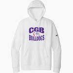 BEMENT MIDDLE SCHOOL BULLDOGS Nike Men's Club Fleece Sleeve Swoosh Pullover Hoodie Front Thumbnail