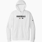 RIVERDALE HIGH SCHOOL RAMS <span class="pdp-name-mascot">RIVERDALE RAMS</span> Nike Men's Club Fleece Sleeve Swoosh Pullover Hoodie Front Thumbnail