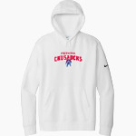 PIEDMONT CHRISTIAN SCHOOL CRUSADERS Nike Men's Club Fleece Sleeve Swoosh Pullover Hoodie Front Thumbnail