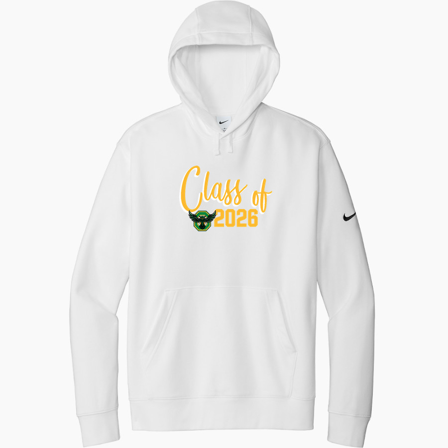 OVERLAKE OWLS ONLINE STORE Nike Men's Club Fleece Sleeve Swoosh Pullover Hoodie